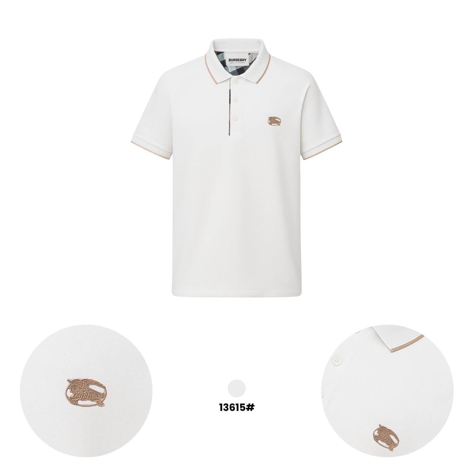 BURBERRY POLO WHITE 13615