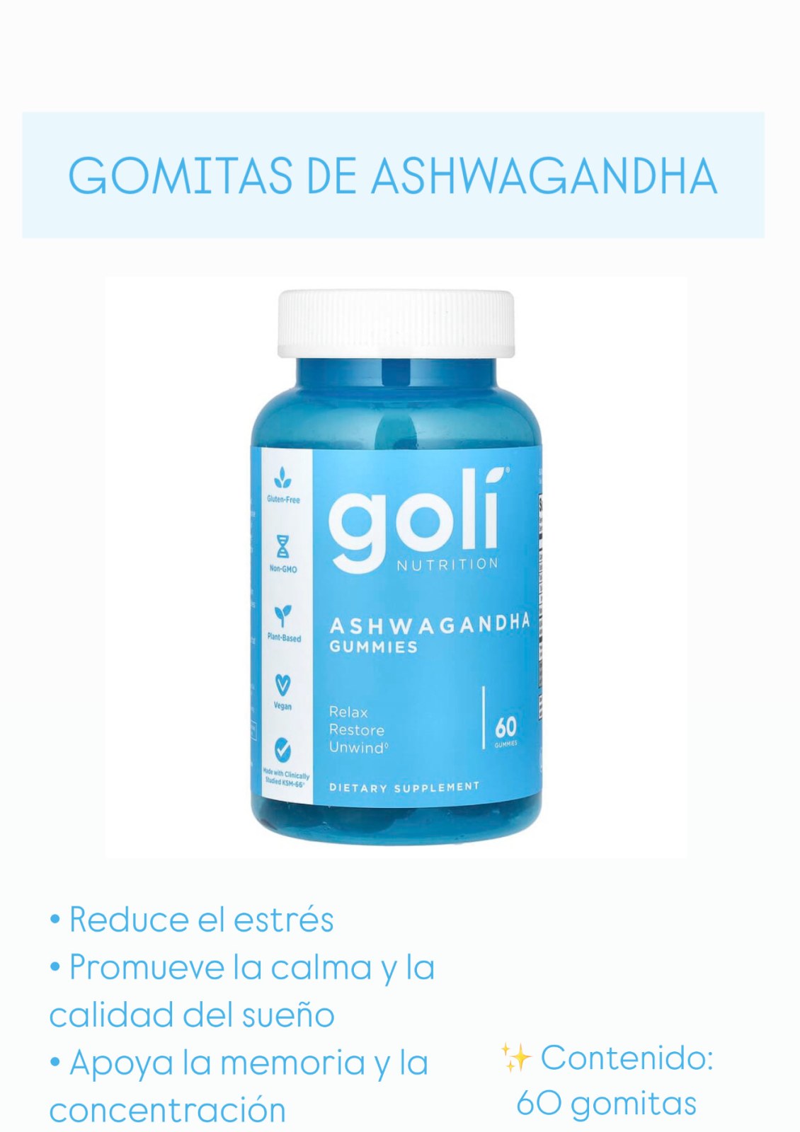 GOMITAS DE ASHWAGANDHA